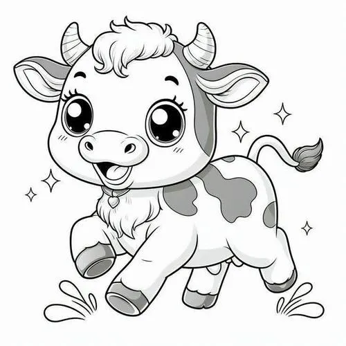 Trang tô màu bò sữa hiền bầu vú hồng nhạt rõ nét