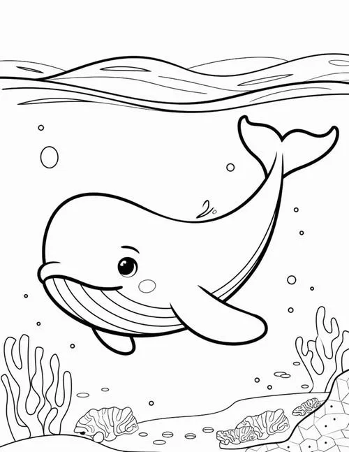 Bức tranh tô cá ngừ khỏe khoắn trong làn nước