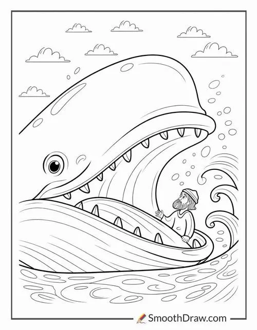 Trang tô màu cá đuối uốn lượn nhẹ nhàng dưới làn nước