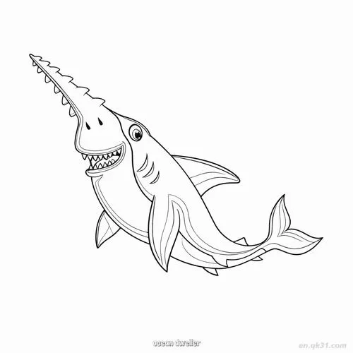 Tranh bé tập tô cá chép bơi chậm rãi trong hồ nước