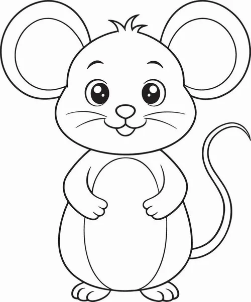 Tập tô chuột nhắt nâu đất đang chui khỏi ổ rơm