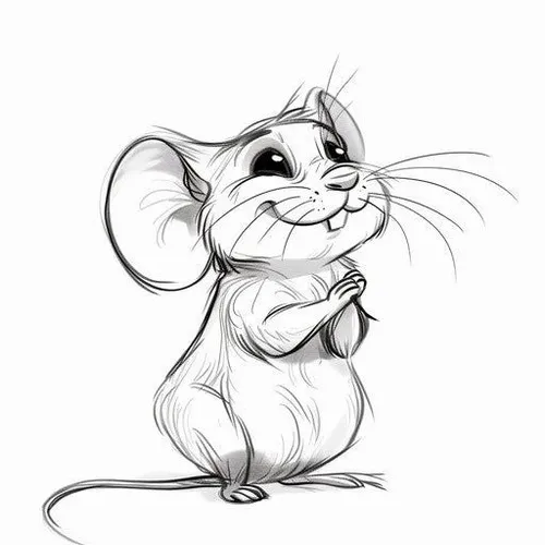 Hoạt động tô màu chuột bé ngồi ngắm trăng cho trẻ 6 tuổi