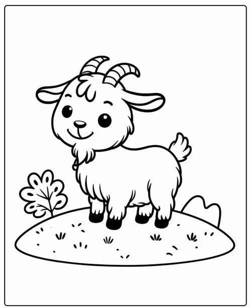 In hình tập tô dê hiền lành giúp bé tập trung