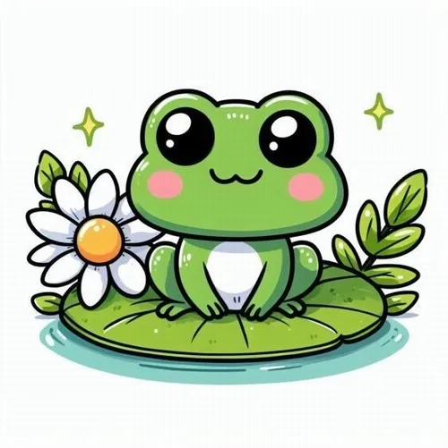 3 Tranh tô màu con ếch nhảy boing boing cực vui cho bé