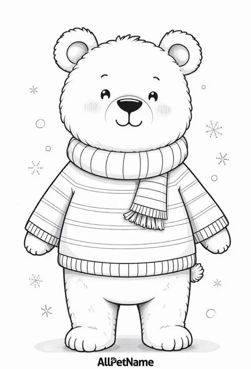 18 Tải tranh tập tô gấu Teddy mắt gấu mũi gấu to