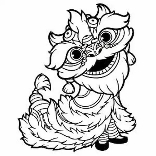 Trẻ học tô màu lân đỏ vàng giúp rèn sự tập trung nhẹ nhàng