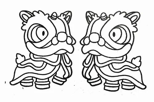 Tải 50 Tranh Tô Màu Con Lân đơn giản (có hướng dẫn) bé nào cũng mê tít