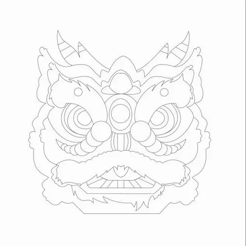 Hướng dẫn tô màu con lân cực vui giúp bé hiểu thêm về lễ hội