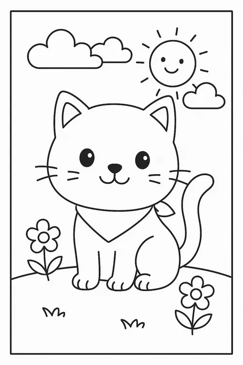 23 Hoạt động tô màu kitty dễ thương giúp bé sáng tạo xinh xắn