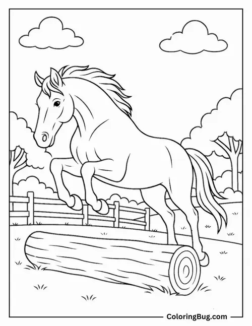 38 Bộ tranh tô màu mã nhỏ mang ý nghĩa may mắn cho trẻ 4 tuổi