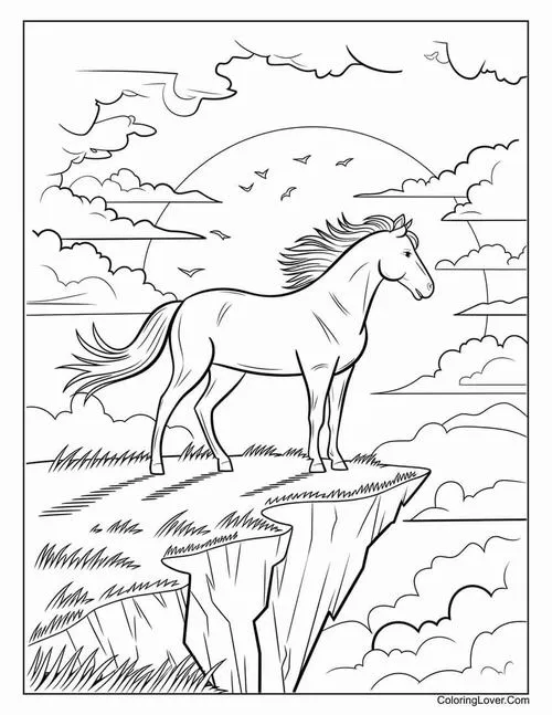 45 Tranh tô màu ngựa hoạt hình đáng yêu để bé tự tin khoe tác phẩm