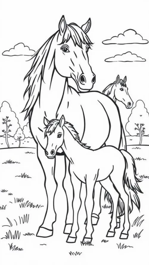 46 Cách tô ngựa bằng bút chì màu không lem