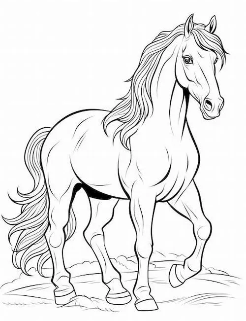 51 Tải tranh tập tô ngựa vằn với móng guốc rõ nét