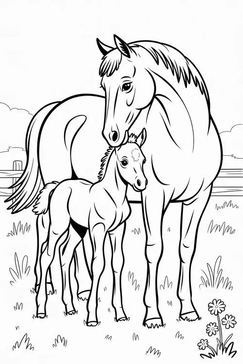 41 Giờ tô màu con ngựa nhẹ nhàng giúp bé thư giãn sau giờ học