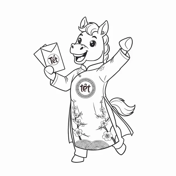 8 Mẫu tranh ngựa đáng yêu tạo không gian học vẽ vui cho trẻ