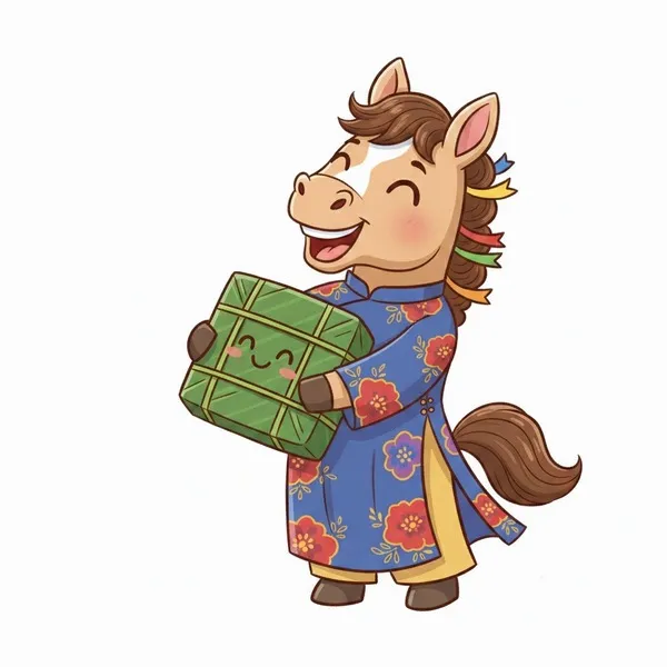 2 Bức tranh tô ngựa may mắn trong năm Bính Ngọ cho bé 3 tuổi