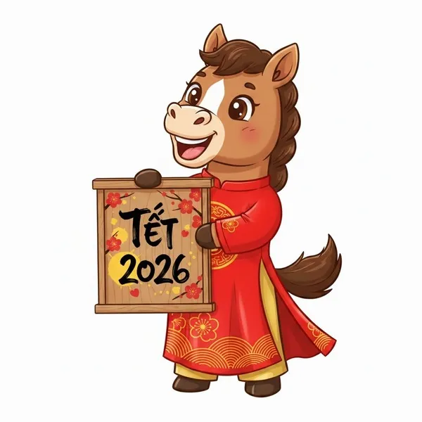 6 Tranh tô màu con ngựa bờm tung bay giữa sắc xuân rực rỡ