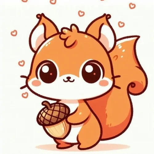 2 Trang tô màu con sóc dễ vẽ giúp bé thư giãn sau giờ học