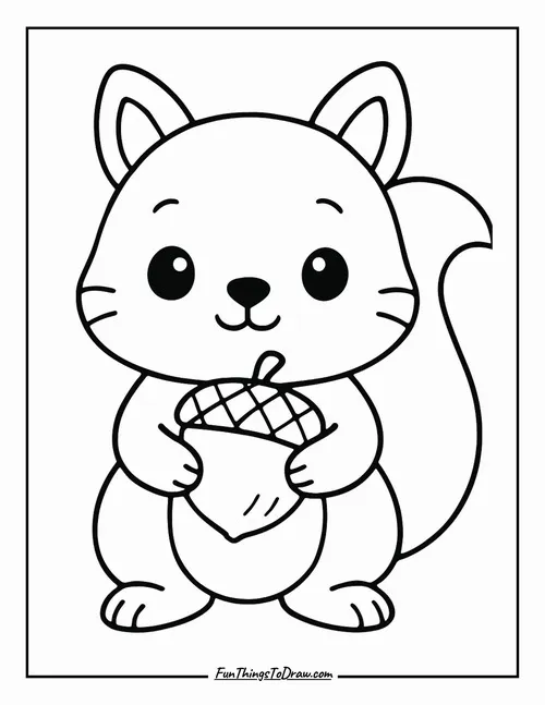 11 Bộ tranh con sóc xinh xắn mang cảm giác rừng xanh vào giờ tô