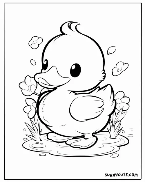 70+ Tranh Tô Màu Con Vịt dễ thương cho trẻ từ 3-6 tuổi làm quen với màu sắc con vật