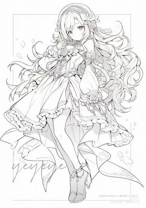 19 Hình tô màu công chúa anime chiến binh cho bé 7 tuổi