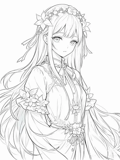 17 Tranh công chúa anime phong cách ngầu đầy sức mạnh