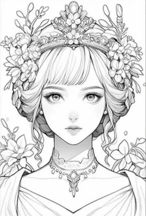 16 Công chúa anime cool ngầu cho bé sáng tạo màu sắc