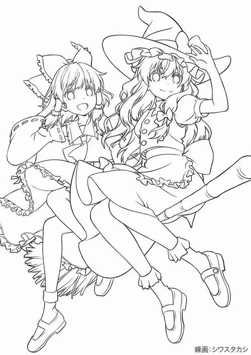 15 Mẫu tranh tô màu công chúa anime phong cách chiến binh