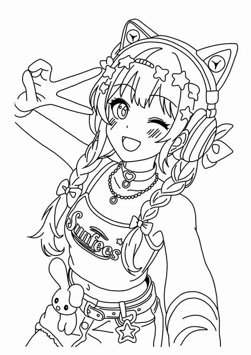 14 In hình tập tô công chúa anime fantasy phong cách ngầu