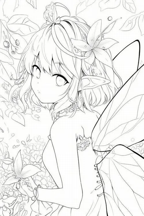 29 Bức tranh tô công chúa anime ngầu phong cách lạnh