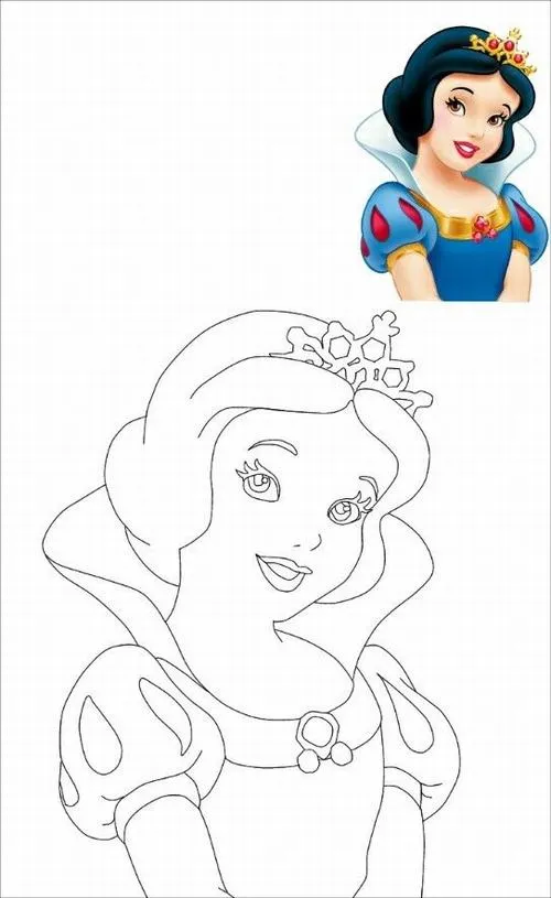 5 Hoạt động tô màu công chúa Bạch Tuyết gắn kết gia đình