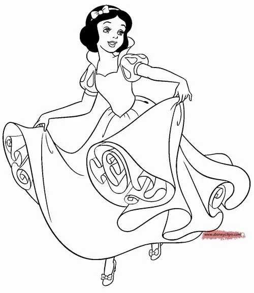 21 Trẻ học tô màu Bạch Tuyết cho trẻ 6 tuổi