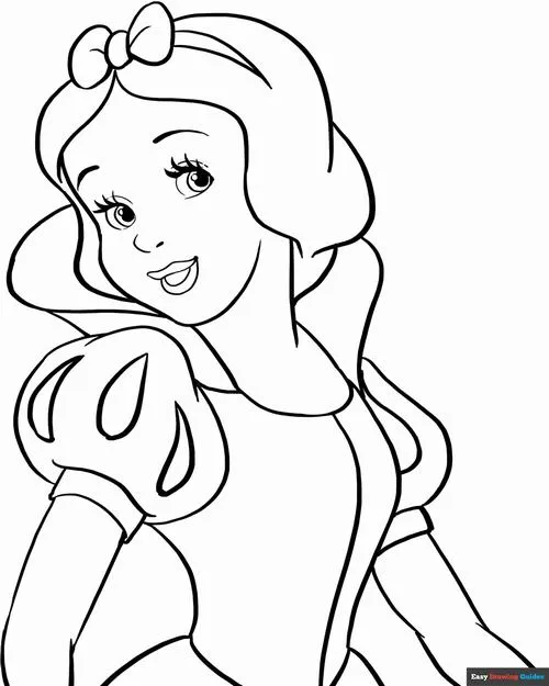 19 Tải tranh tập tô Bạch Tuyết váy vàng quen thuộc