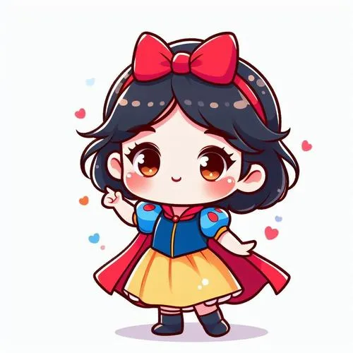 1 Tranh tô màu công chúa Bạch Tuyết với váy vàng xanh kinh điển