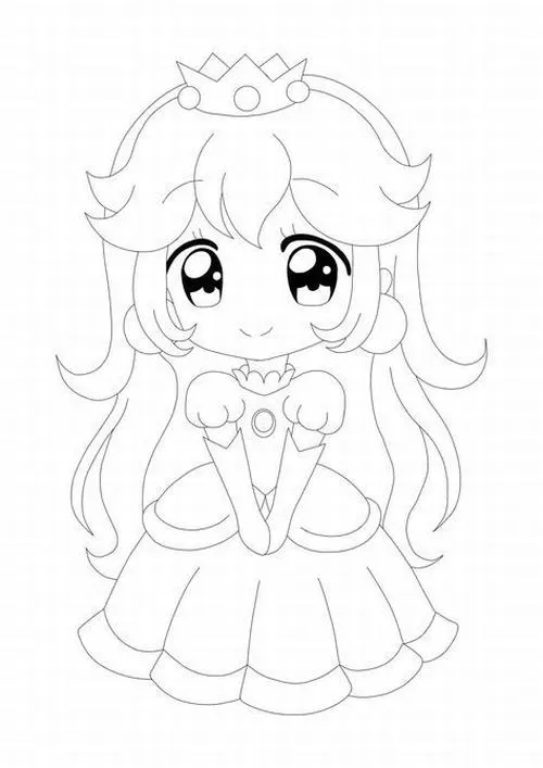 Tranh bé tập tô công chúa đáng yêu giày búp bê