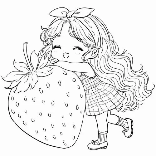 Bé tập tô màu công chúa chibi cầm thú bông cute