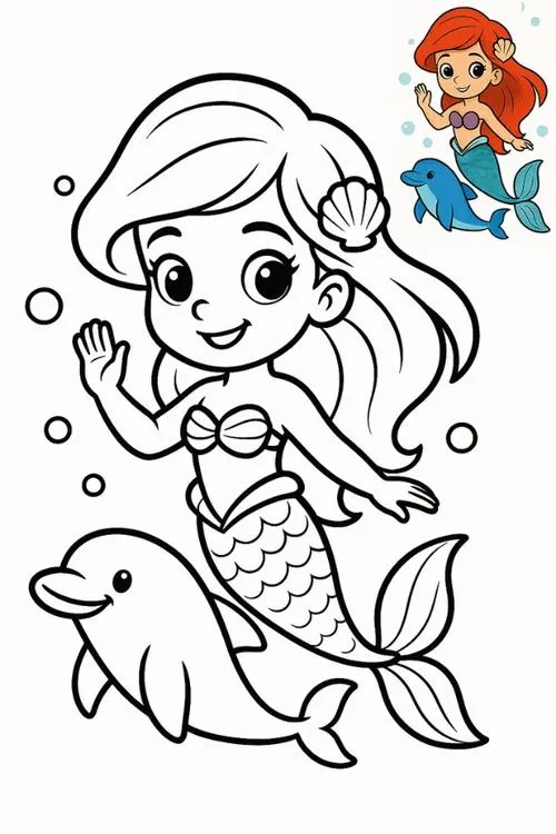 27 Mẫu tranh tô màu cô công chúa váy xinh