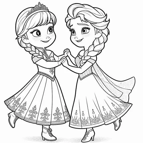 32 Cách tô nàng công chúa váy hồng cho bé