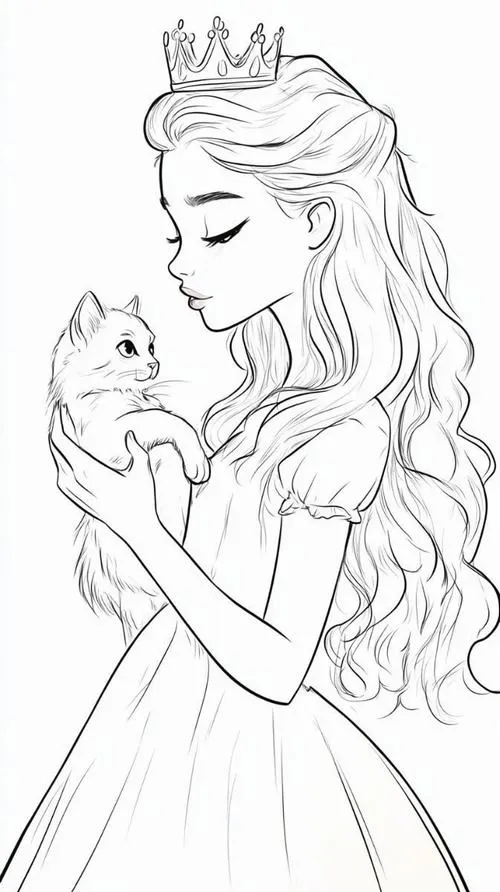 39 Hình tô màu cô công chúa Bạch Tuyết váy xanh vàng cổ tích