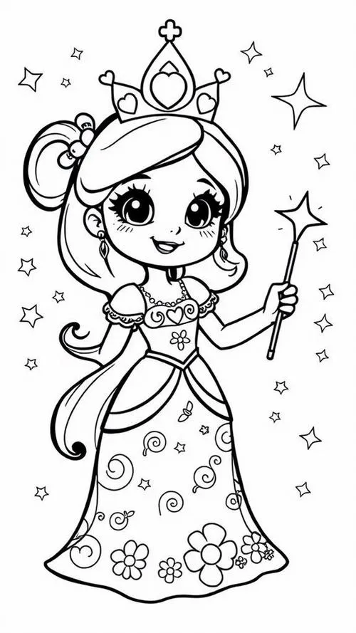 38 Tờ giấy tô màu nàng tiên váy dài Pocahontas giữa thiên nhiên