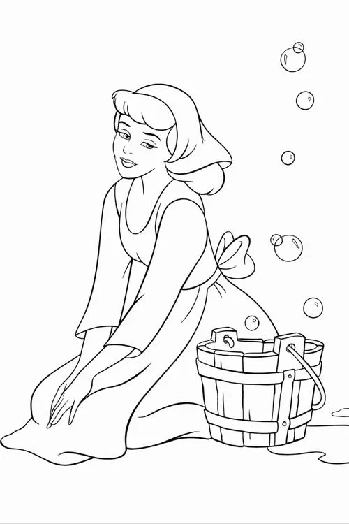 Tô màu sáng tạo công chúa giày thủy tinh lung linh cho bé 5 tuổi