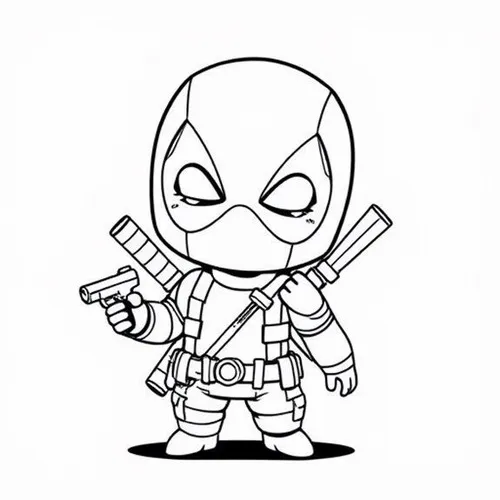 2 Khám phá mẫu tô Deadpool mặt nạ đỏ đen cực hút mắt cho trẻ
