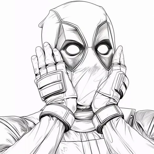 20 Cách tô Deadpool mặt nạ chia đôi màu nhìn vui quá