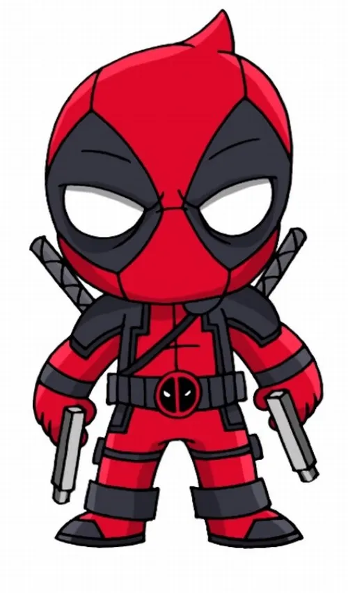 1 Tranh tô màu Deadpool siêu nghịch cho bé mê nhân vật mạnh mẽ