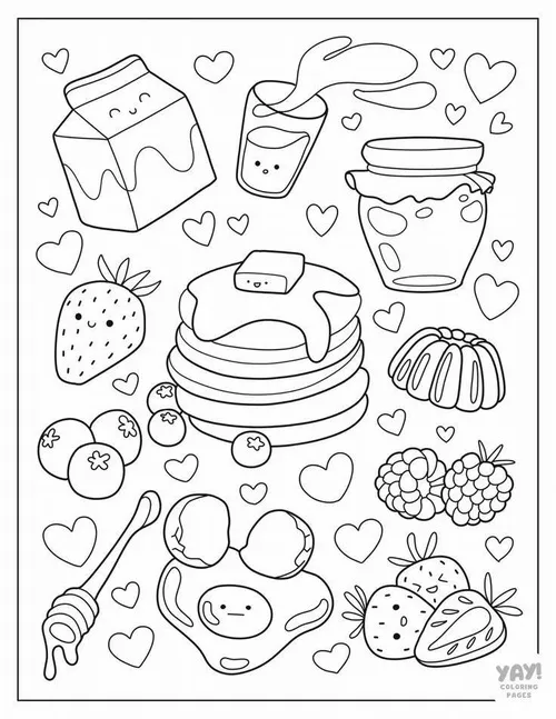 45 Trang tập tô trái cây pastel giúp bé thư giãn