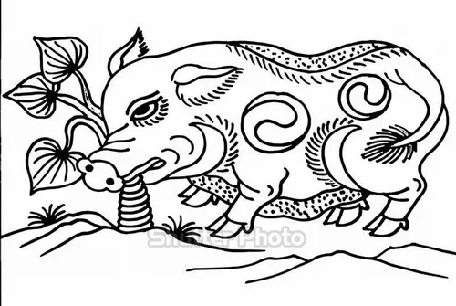 20+ Tranh tô màu Đông Hồ cổ truyền qua những bức tranh con lợn con gà gần gũi