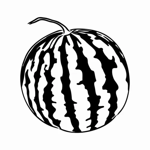 16 Tải tranh tập tô dưa hấu mini giúp bé khám phá chi tiết