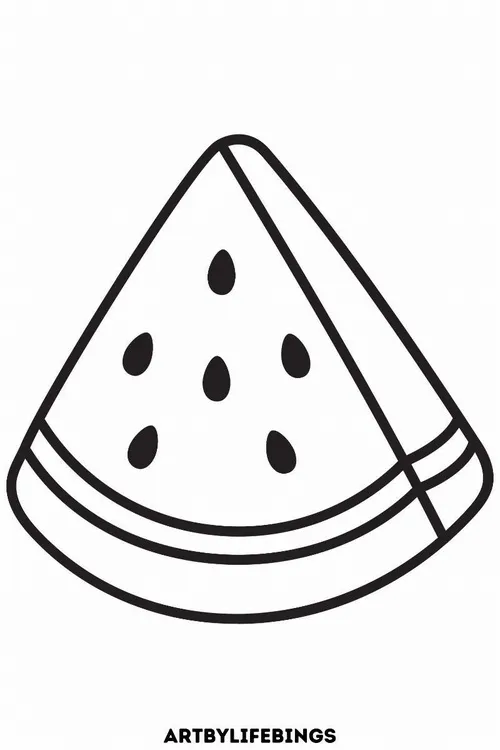 17 In hình tập tô miếng dưa hồng tươi cho trẻ 4 tuổi