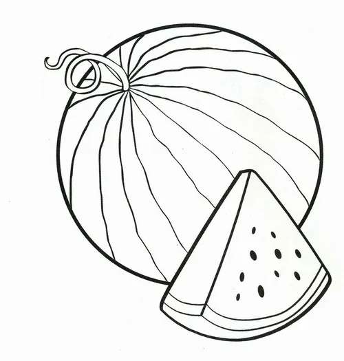 10 Trang tập tô lát dưa tam giác giúp bé phối màu tự nhiên