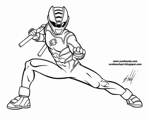 24 Hình tô màu GaoKing cao lớn mang sức mạnh rừng xanh